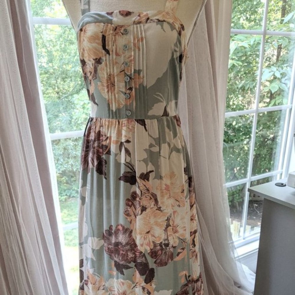 Maxi Sage Floral Dress Band of Gypsies